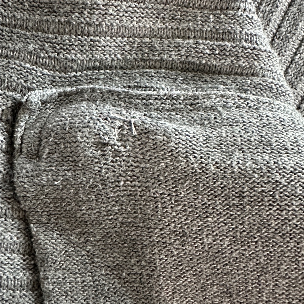 Lands’ End Outfitters Gray Zip-Front Knit Jacket | Size XS - Picture 13 of 17